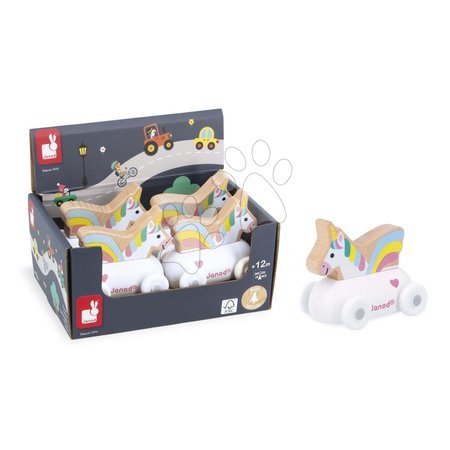 Black Friday de la producătorul Janod | Pagină 4 - Mașină de împins din lemn Enchanted Kingdom Wooden Unicorn Carriage Cross Roads Janod_1