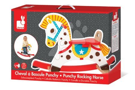 Houpací koníci - Dřevěný houpací koník Punchy Janod - 4