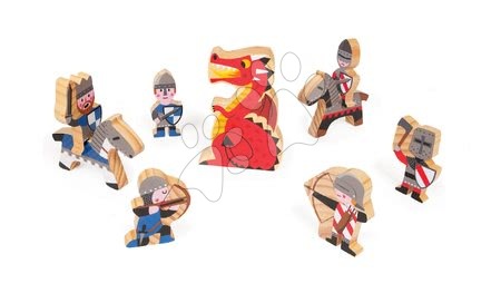 Dětské puzzle do 100 dílků - Stavebnice Rytířský hrad Cardboard Worlds Janod - 3