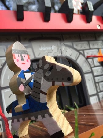 Dětské puzzle do 100 dílků - Stavebnice Rytířský hrad Cardboard Worlds Janod - 9