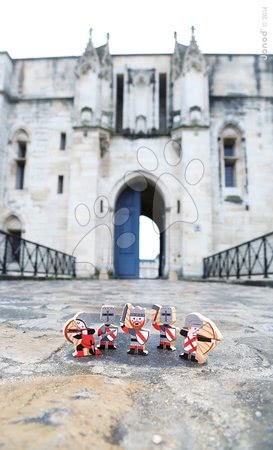 Dětské puzzle do 100 dílků - Stavebnice Rytířský hrad Cardboard Worlds Janod - 6