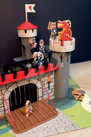 Dětské puzzle do 100 dílků - Stavebnice Rytířský hrad Cardboard Worlds Janod - 7