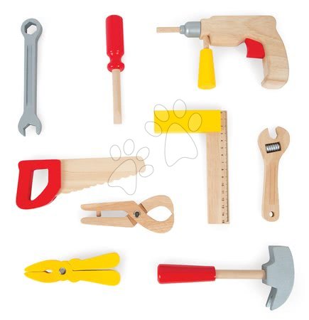 Pracovní dětská dílna - Dřevěný pracovní kufřík Redmaster Bricolo Janod - 1
