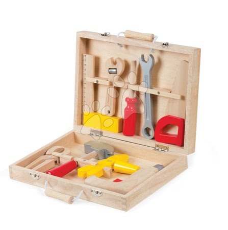 Pracovní dětská dílna - Dřevěný pracovní kufřík Redmaster Bricolo Janod - 3
