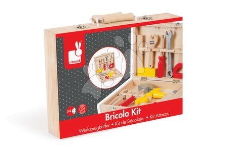 Pracovní dětská dílna - Dřevěný pracovní kufřík Redmaster Bricolo Janod - 5