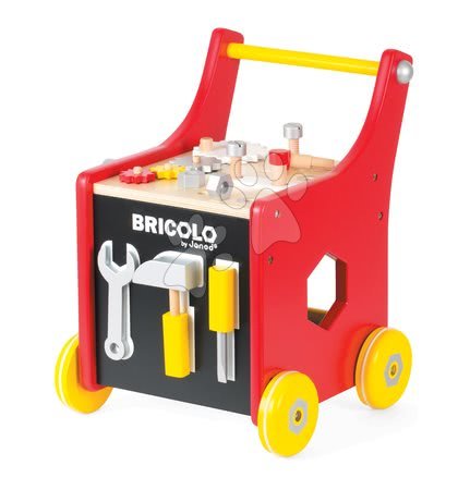 Pracovní dětská dílna - Dřevěný pracovní vozík Redmaster Bricolo Janod - 5