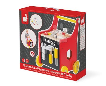 Pracovní dětská dílna - Dřevěný pracovní vozík Redmaster Bricolo Janod - 6
