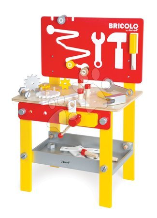 Dřevěná dětská dílna a nářadí - Dřevěný pracovní stůl Redmaster Bricolo M Janod - 1