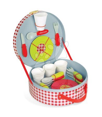 Dětské kuchyňky Janod od výrobce Janod - Dřevěná sada nádobí Picnic Hamper Janod_1