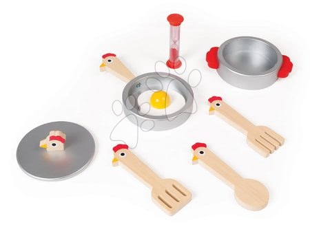Dřevěné kuchyňky - Dřevěná magnetická kuchyňka Francouzský kohout Cooker Janod - 2