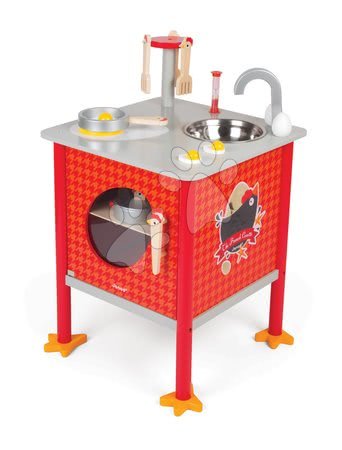 Dřevěné kuchyňky - Dřevěná magnetická kuchyňka Francouzský kohout Cooker Janod - 3
