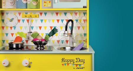 Dřevěné kuchyňky - Elektronická dřevěná kuchyňka Happy day Janod - 6