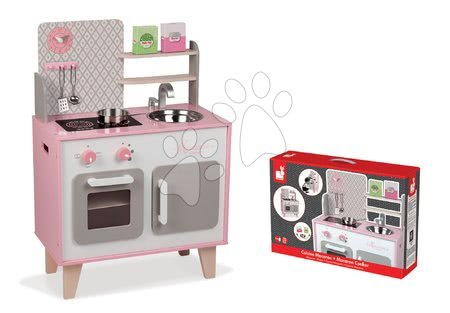 Dřevěné kuchyňky - Dřevěná kuchyňka Macaron Maxi Cooker Janod - 7