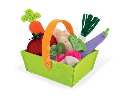 Dřevěné dětské obchůdky - Set dřevěný obchod s pokladnou Green market Janod - 10