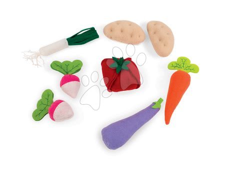 Dřevěné dětské obchůdky - Set dřevěný obchod s pokladnou Green market Janod - 16
