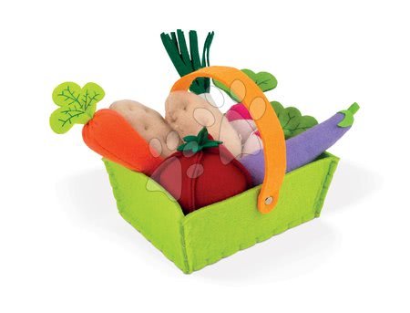 Dřevěné dětské obchůdky - Set dřevěný obchod s pokladnou Green market Janod - 17