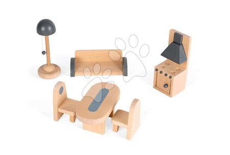 Staré položky - Set dřevěný domeček pro panenky Mademoiselle Janod - 3