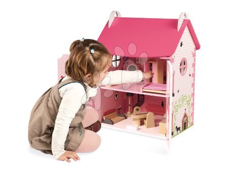 Staré položky - Set dřevěný domeček pro panenky Mademoiselle Janod - 5