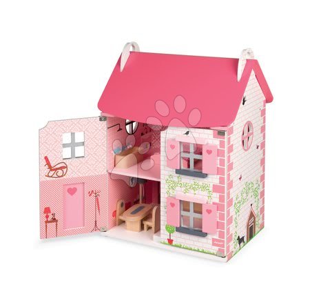 Staré položky - Set dřevěný domeček pro panenky Mademoiselle Janod - 9