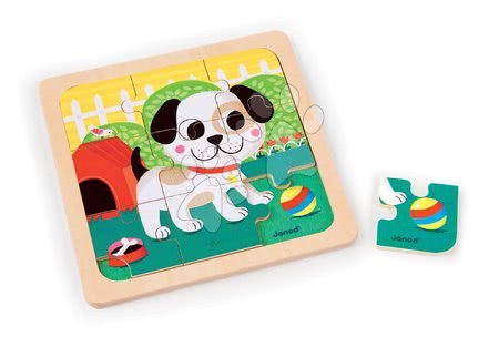Puzzle pro nejmenší - Dřevěné puzzle pro nejmenší Set 3 Puzzles Janod - 5