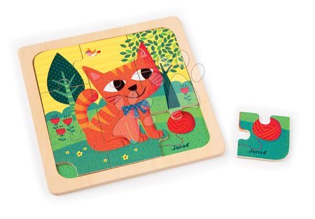 Puzzle pro nejmenší - Dřevěné puzzle pro nejmenší Set 3 Puzzles Janod - 6