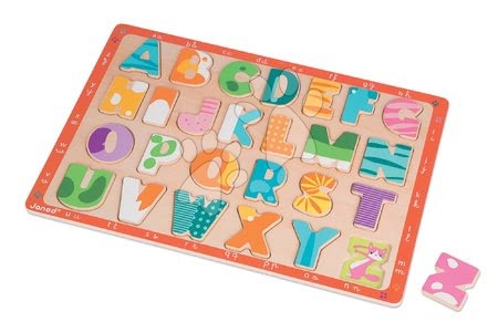 Puzzle pro nejmenší - Dřevěné puzzle Kitten ABC Janod - 4