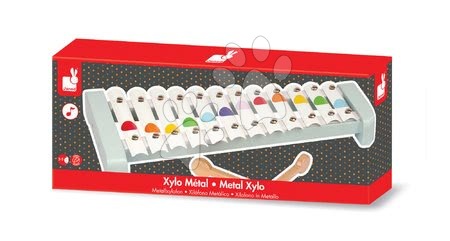 Dětské hudební nástroje - Xylofon Confetti Metal Xylo Janod_1