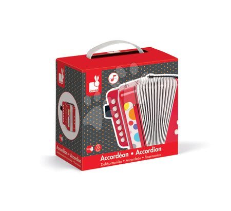 Dětské hudební nástroje - Akordeon Confetti Acordion Janod - 6
