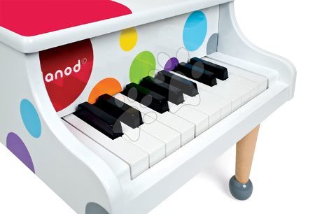 Dětské hudební nástroje - Dřevěný klavír Confetti Grand Piano Janod - 2