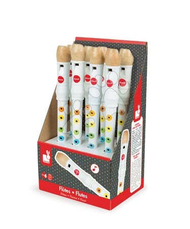Dětské hudební nástroje - Dřevěná flétna Confetti Flute Janod_1