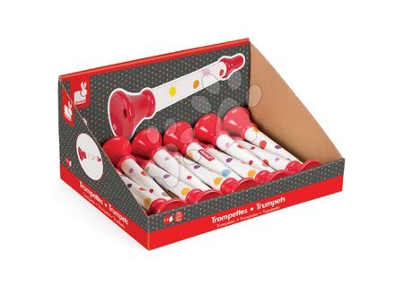 Dětské hudební nástroje - Dřevěná trubka Confetti Trumpet Janod - 3