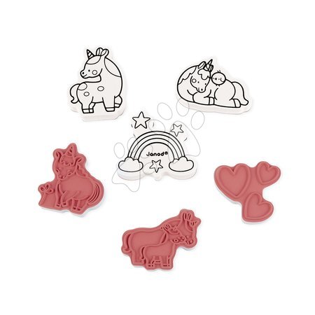 Ръчни работи и творчество - Печати Еднорог Unicorn Stampinoo Janod - 4
