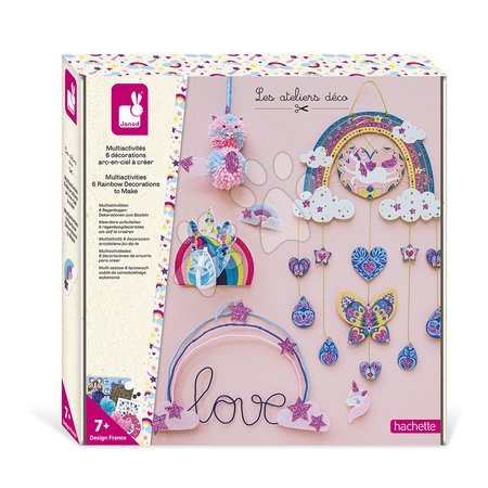 Ръчни работи и творчество - Maxi kreatívna sada Dúha Multi-activities Rainbow Decorations Atelier Janod