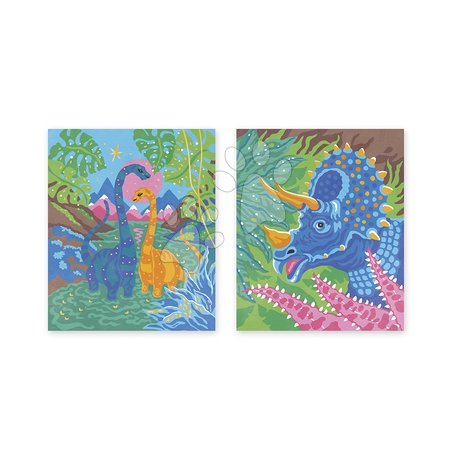 Рисуване и боядисване - Maxi kreatívna sada Maľovanie s číslami Dinosaury Paint by Numbers Watercolor Dinosaurs Atelier Janod_1
