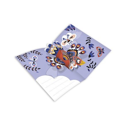 Trabalhos manuais e criação - Mini conjunto criativo Cartões com animais Origami Cartões Pop-Up Animal Atelier Janod - 5