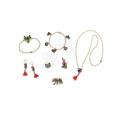 Trabalhos manuais e criação - Conjunto para fazer joias Geometrix Shrink Plastic Jewels Atelier Janod - 7