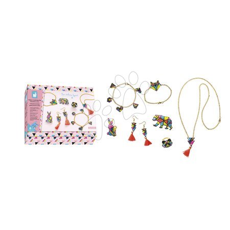 Trabalhos manuais e criação - Conjunto para fazer joias Geometrix Shrink Plastic Jewels Atelier Janod - 8
