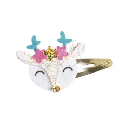 Lucru manual și creație - Set pentru realizarea bijuteriilor Agrafe de păr Animăluțe Glittery Animal Hairclips Atelier Janod - 8