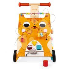 Brinquedos didáticos de madeira - Caminhante multifuncional de madeira Gato Multi-atividades Caminhante para Bebê Janod - 3