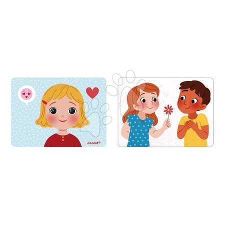 Magnetne igrače iz lesa - Magnetická hra Emócie a pocity Emotions Magnetic Game Janod - 3