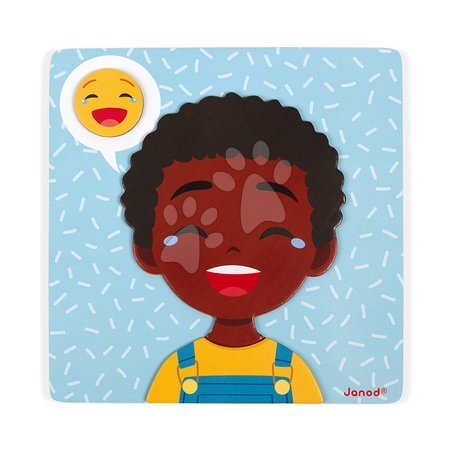 Magnetne igrače iz lesa - Magnetická hra Emócie a pocity Emotions Magnetic Game Janod - 7