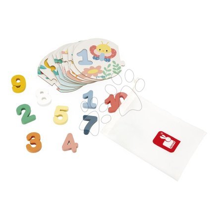 Black Friday from manufacturer Janod | Stran 5 - Drevené vkladacie puzzle Čísla Pure My First Numbers Puzzle Janod