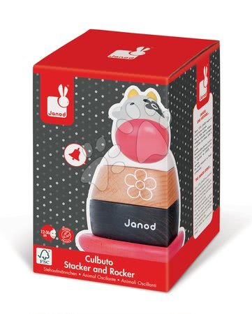 Vývoj motoriky - Dřevěná kravička Roly-Poly Janod - 3