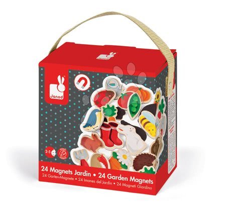Magnetky pro děti - Dřevěné magnetky Garden Magnets Janod - 4