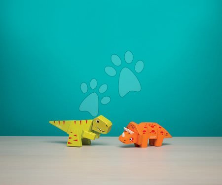 Dřevěné hračky pro nejmenší - Dřevěné zvířátko Dino Tyrannosaurus Janod - 1