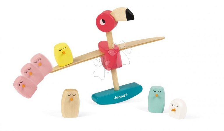 Дървени дидактични играчки - Дървена балансираща играчка Пламениак Balancing Game Zigolos Janod - 3