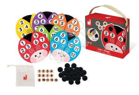 Domino a Lotto - Společenská hra Loto Coccicolor Bingo Game Janod - 2
