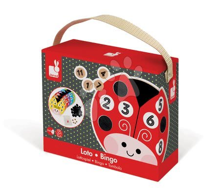 Domino a Lotto - Společenská hra Loto Coccicolor Bingo Game Janod - 3