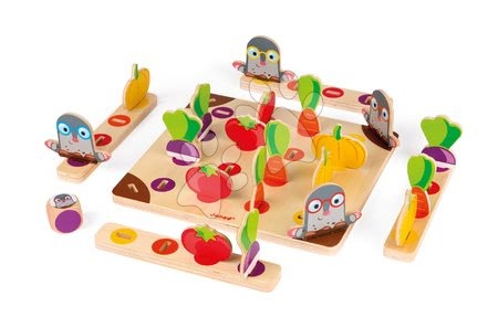 Puzzle a společenské hry od výrobce Janod - Společenská hra Krtci v zahradě v angličtině