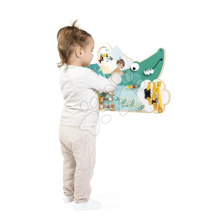 Didaktische Holzspielzeuge - Holz-Lernspiel Krokodil – Activity Board Tropik von Janod - 12